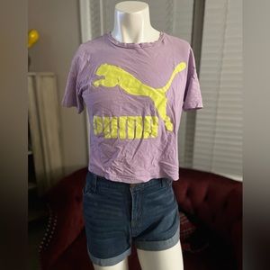 purple PUMA work out shirt